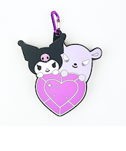 サンリオ クロミ＆バク はあとぎゅっ カラビナ付シリコンポーチ Sanrio