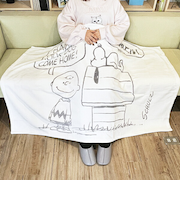 スヌーピー ハーフケット(ホワイト) 寝具 日本製 西川 SNOOPY