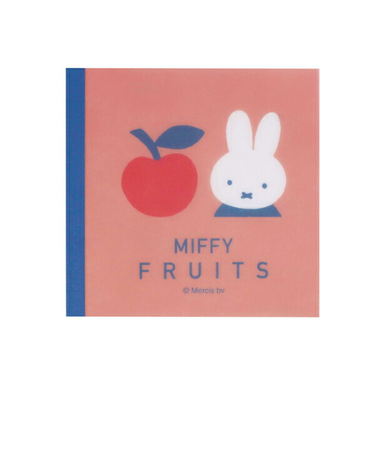 ミッフィー miffy りんご スクエアメモ 文具 MIFFY FRUITS 日本製