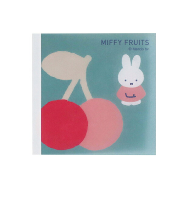 ミッフィー miffy さくらんぼ スクエアメモ 文具 MIFFY FRUITS 日本製