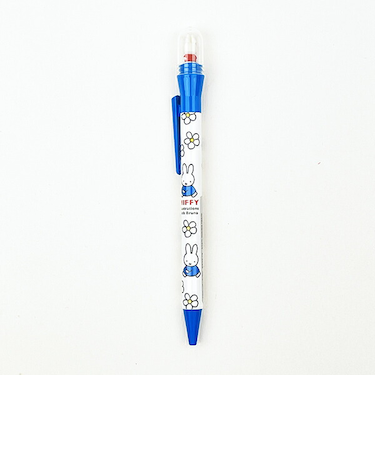 ミッフィー miffy フラワーホワイト くるりんボールペン 文具 日本製