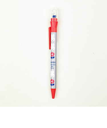 ミッフィー miffy フラワーグレー くるりんボールペン 文具 日本製