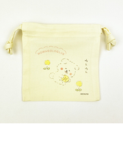 ほわころくらぶ グリーティングミニ巾着 アイボリー ポーチ 小物入れ