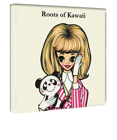 内藤ルネ キャンバスアート ルネガール＆ルネパンダ インテリア アートパネル