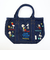 スヌーピー PEANUTS 75th デニム ミニトートバッグ ネイビー ROOTOTE（ルートート）コラボ SNOOPY