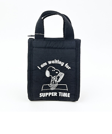 スヌーピー SUPPER TIME 簡易保冷ミニトートバッグ ランチ SNOOPY ROOTOTE ルートート コラボ