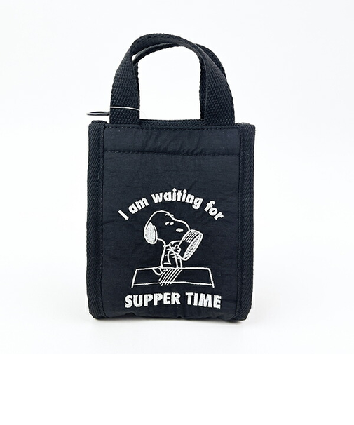 スヌーピー SUPPER TIME 簡易保冷ミニトートバッグ ランチ SNOOPY ROOTOTE ルートート コラボ