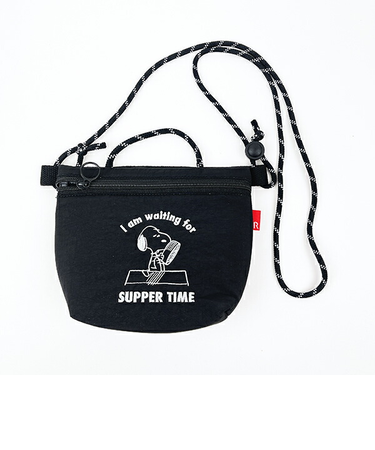 スヌーピー SUPPER TIME 簡易保冷サコッシュ ショルダーバッグーバッグ SNOOPY ROOTOTE