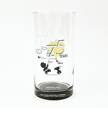スヌーピー ＆チャーリーブラウン 記念タンブラー コップ PEANUTS 75th 日本製 SNOOPY