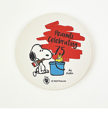 スヌーピー ペイント 陶製吸水コースター PEANUTS 75th SNOOPY
