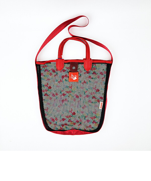 ムーミン リトルミイ Jocomomola メッシュ2WAYトートバッグ レッド MOOMIN