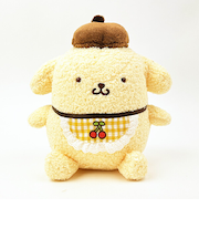 サンリオ ポムポムプリン さくらんぼチェック S ぬいぐるみ イエロー
