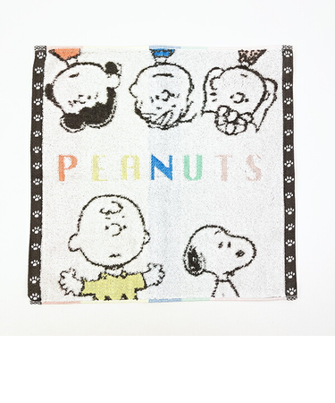 スヌーピー ウォッシュタオル カラーフレンズ 今治タオル ホワイト SNOOPY 西川