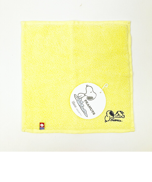 スヌーピー かるわた  Happiness ミニタイル SNOOPY 今治タオル 西川