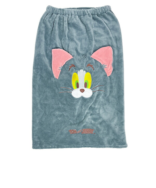 トムとジェリー アップリケトム マイクロ巻きタオル サマー ドレスタオル プール