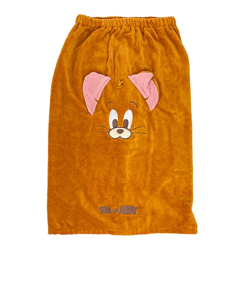 トムとジェリー アップリケジェリー マイクロ巻きタオル サマー ドレスタオル プール