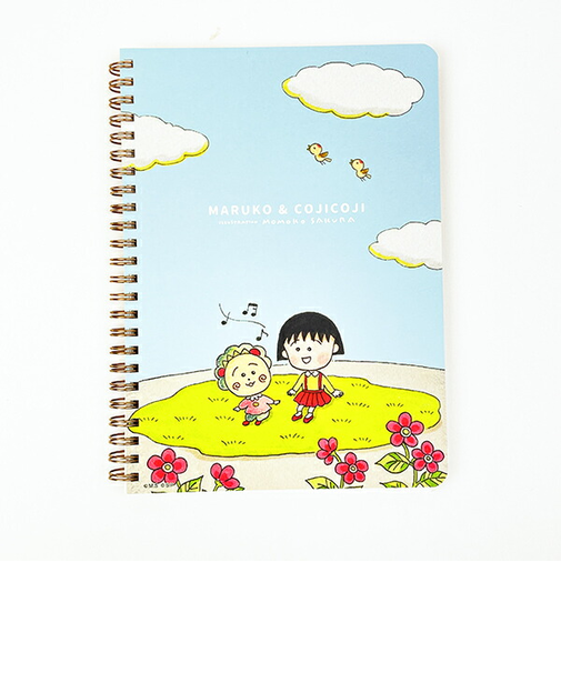 まる子とコジコジ eHONTOMO 青空 A5リングノート 文具 まるコジ 日本製