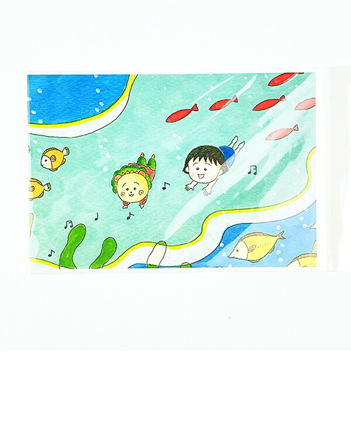 まる子とコジコジ eHONTOMO 船 ポストカード 文具 まるコジ 日本製