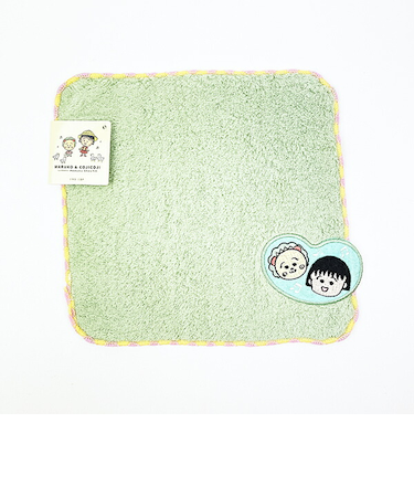 まる子とコジコジ eHONTOMO 音符 刺繍タオルハンカチ まるコジ