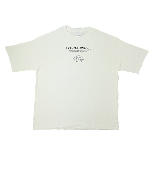 サンリオ アイシナモロール スワリ BIGTシャツ(L) ホワイト アパレル シナモン Sanrio