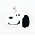 スヌーピー フェイスパスケース リール付き 定期入れ ICカードケース SNOOPY