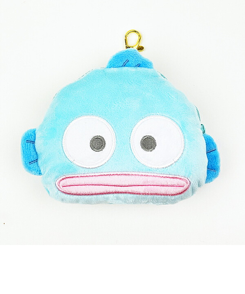 サンリオキャラクターズ フェイスパスケース ハンギョドン リール付き