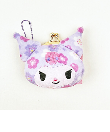 サンリオ 和雑貨シリーズ  フェイスミニがま口 クロミ ポーチ コインケース Sanrio