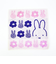 ミッフィー miffy フラワー ミニタオル ピンク ハンカチ 西川