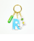 スヌーピー 『R』 イニシャル3連アクリルキーホルダー (ブルー) SNOOPY