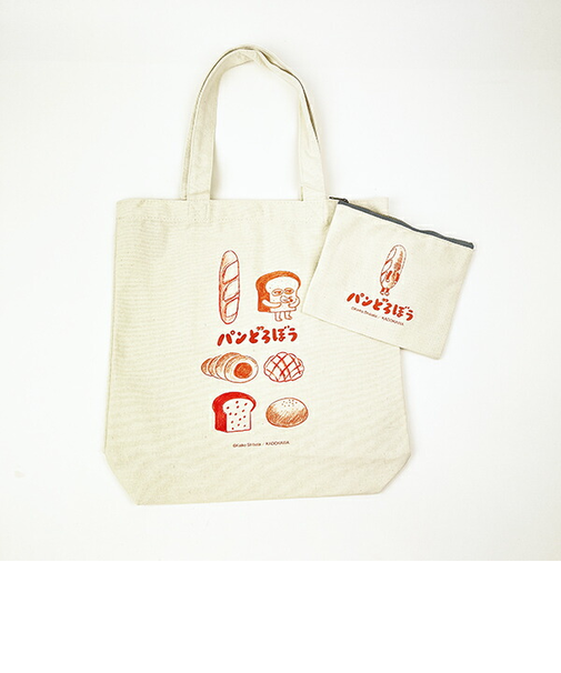 パンどろぼう なぞのフランスパン ポーチ付きトートバッグ