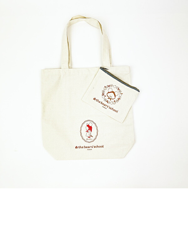 くまのがっこう アップルジャッキー ポーチ付きトートバッグ