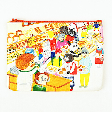 パンどろぼう もりのパンや フラットポーチ