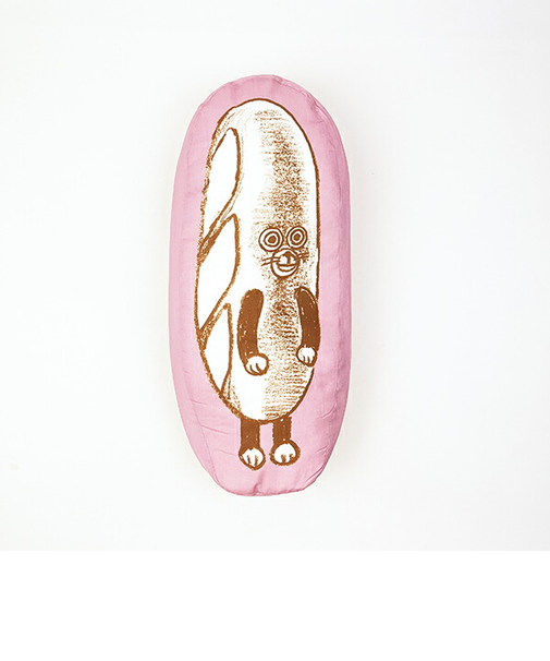 パンどろぼう ダイカットクッション(L) (ピンク)