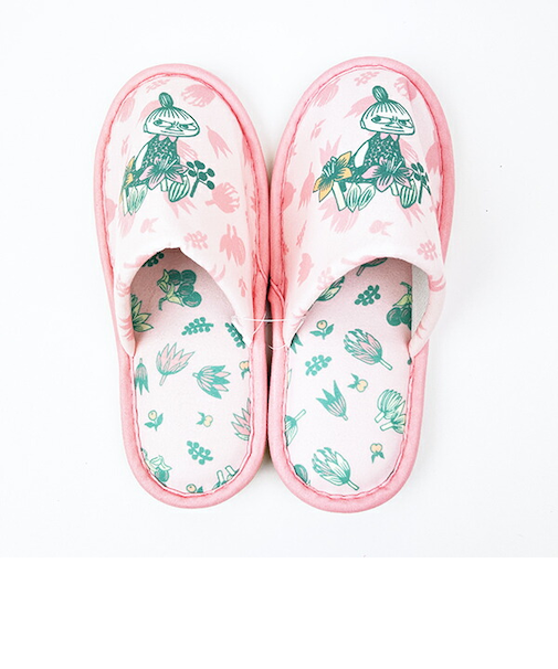 ムーミン リトルミィ ボタニカルピンク スリッパ 約22cm～24cm対応 ルームシューズ ピンク
