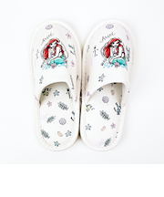 ディズニー アリエル シーサイドカラー スリッパ 約22cm~24cm対応 ルームシューズ ホワイト Disney