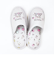 サンリオ クロミ ポップスイート スリッパ 約22cm～24cm対応 ルームシューズ グレー