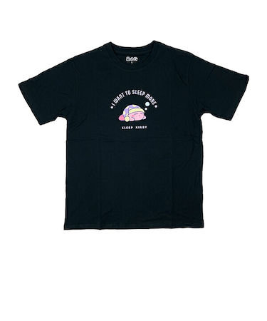 星のカービィ Tシャツ スリープ L ブラック アパレル