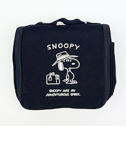 スヌーピー 撥水吊下げポーチ (ネイビー) トラベル用品 SNOOPY