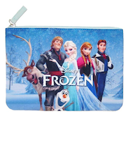 ディズニー アナと雪の女王 フラットポーチ (ブルー) Disney