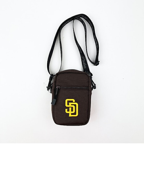 MLB(メジャーリーグ) パドレス ショルダーバッグ(ブラウン) 野球