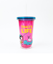 スヌーピー ストロータンブラー (ピンク) コップ ランチ SNOOPY