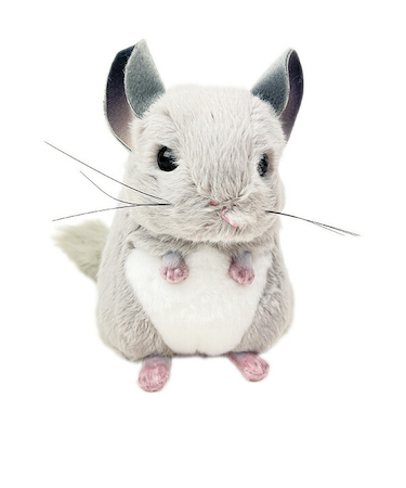 吉徳のぬいぐるみ チンチラ グレー