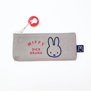 ミッフィー miffy 帆布ペンポーチ グレー