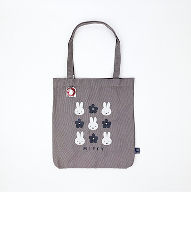 ミッフィー miffy 帆布トートバッグ グレー