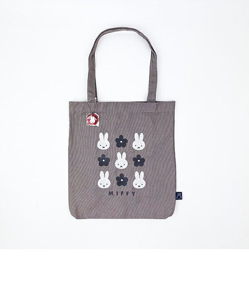 ミッフィー miffy 帆布トートバッグ グレー