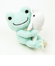かえるのピクルス 海のおともだち ペア ぬいぐるみ S グリーン マスコット 人形