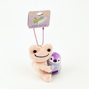 かえるのピクルス 海のおともだち ペア マスコット ピンク ぬいぐるみ ボールチェーン