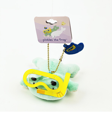 かえるのピクルス 海のおともだち マスコット シュノーケル グリーン ぬいぐるみ ボールチェーン