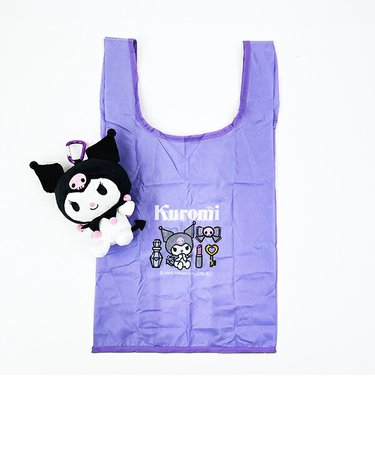 サンリオ クロミ ぬいぐるみエコバッグ スタンダード バッグ マスコット カラビナ付