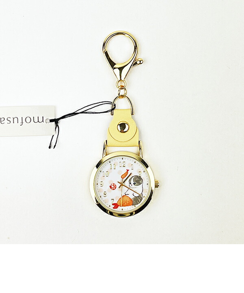 モフサンド 水彩ドットキーチェーンウォッチ えびにゃん 時計 キーホルダー  mofusand